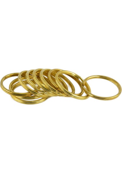 10 Adet Metal Anahtar Zincirleri Bölünmüş Çember (Yurt Dışından)