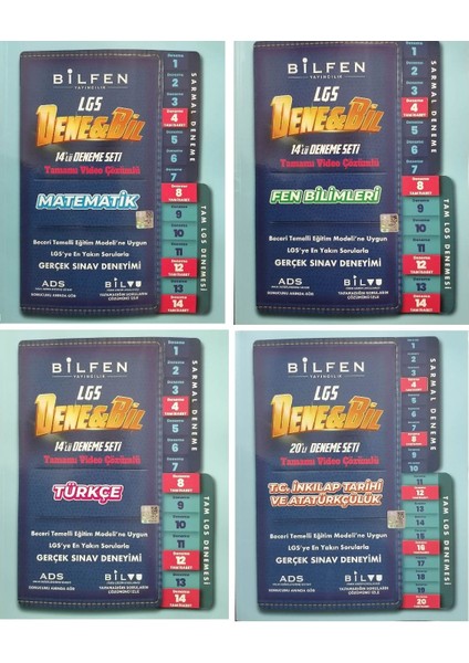 8. Sınıf LGS Denebil 4'lü Deneme Seti - 8 LGS Dene Bil