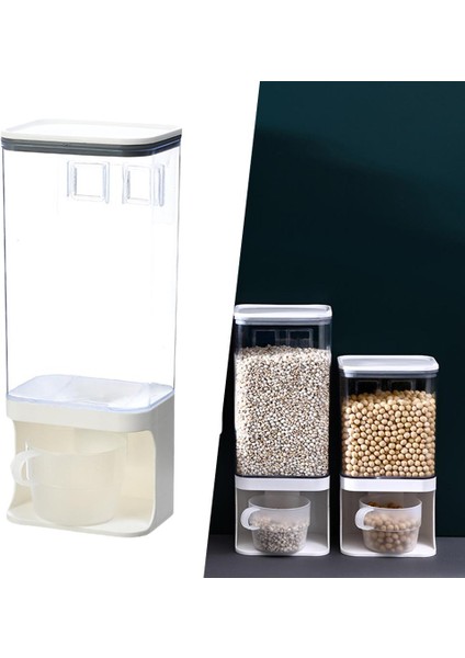 Konteyner Kuru Gıda Dispenser Kutusu Organizatör Tezgah Duvarı Monte 1500ML 1500ML modelleri