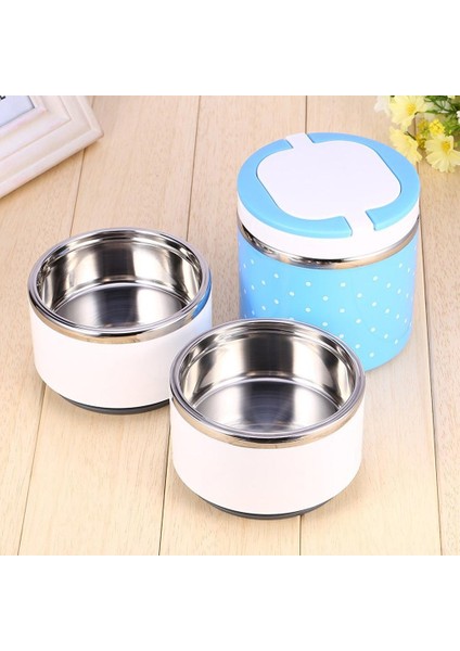 Paslanmaz Çelik Termal Yalıtımlı Bento Gıda Kabı Saplama 3 Renk - Mavi, 23.5cm fiyatları