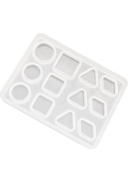 Geometrik Silikon Kolye Kristal Reçine Döküm Takı Dıy Kalıp Aracı