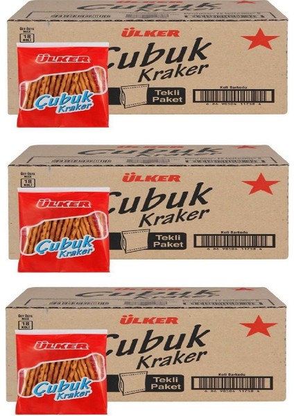 Ulk Çubuk Kraker Sade 40 gr x 108 Adet
