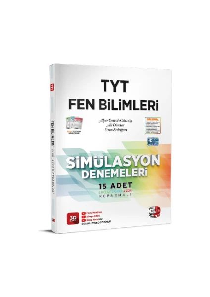 3D Yayınları TYT Fen Bilimleri Simülasyon Denemeleri - TYT Deneme