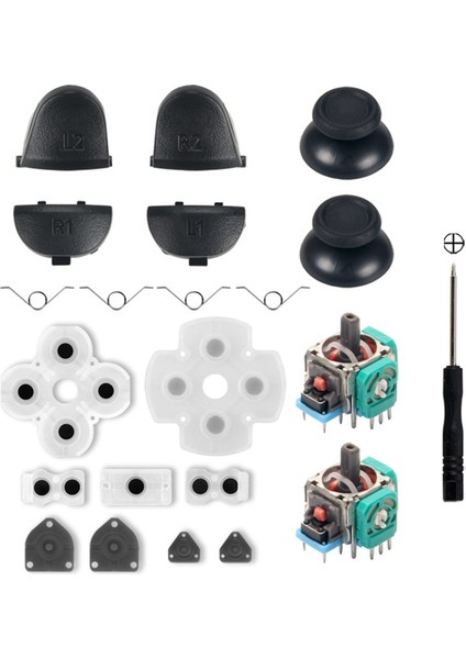 Düğme Iletken Yapıştırıcılar Değiştirilebilir Tam 3D ile 1 Set Denetleyici Rocker Pad (Yurt Dışından)