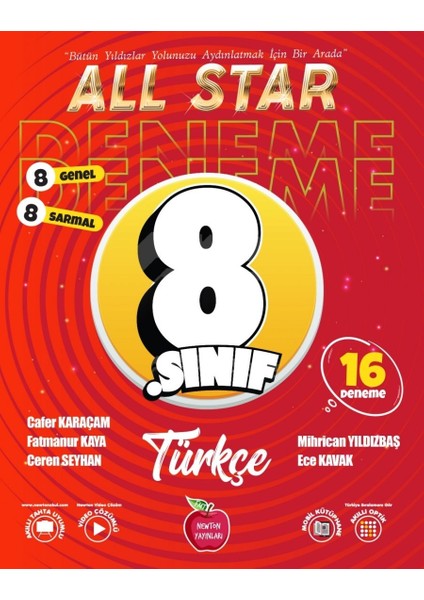 8. Sınıf LGS Yeni All Star Türkçe 16 Deneme - Güncel