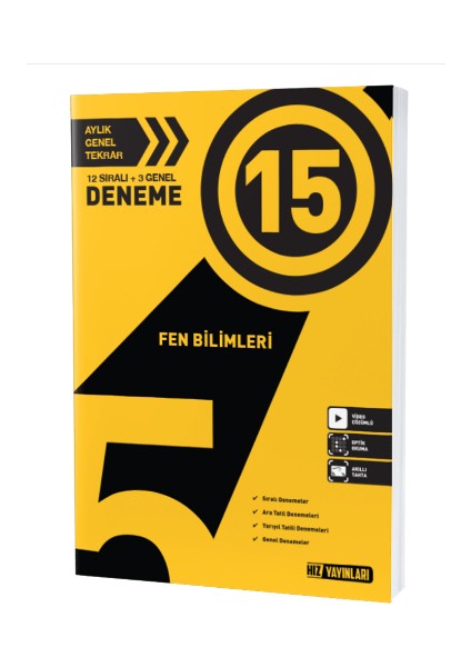 5. Sınıf Fen Bilimleri 15 Deneme 5 Deneme