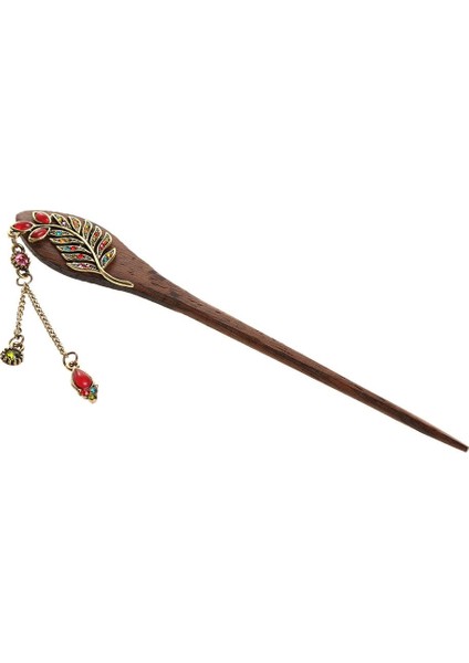 Kadınlar Kristal Püskül Saç Çubuğu Klipsli Gelin Uzun Saç Örgüsü Asyalı Çok Renkli (Yurt Dışından)