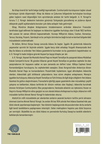 Adana’nın Kurtuluş Mücadelesi Anıları