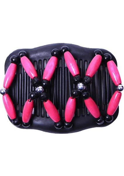 Kadın Tarak Streç Ahşap Boncuklar Klipli Kabarık Saç Modeli Gül (Yurt Dışından) fiyatları