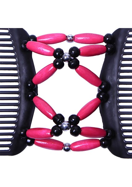 Kadın Tarak Streç Ahşap Boncuklar Klipli Kabarık Saç Modeli Gül (Yurt Dışından) modelleri