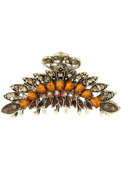 2 x Büyük Kadın Saç Klipsleri Metal/rhinestone Kristal Jaw Barrettes (Yurt Dışından) fiyatları