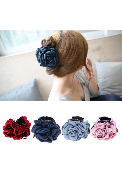 Bezi Gül Çiçeği Büyük Saç Klipli Aksesuarlar 8 x 7 cm (Yurt Dışından) indirimleri