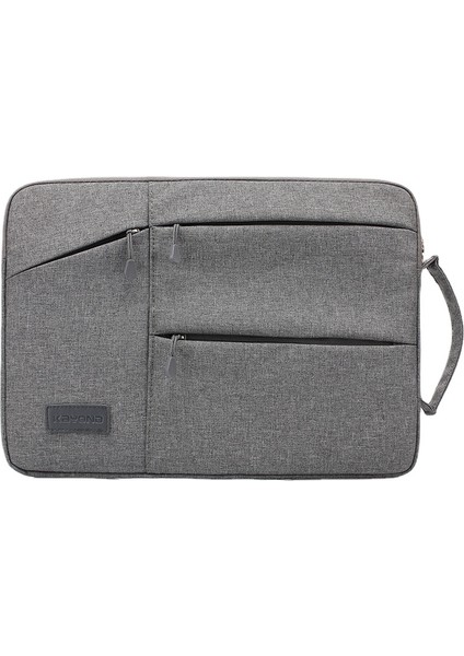 Kanvas İçi Astarlı Notebook Çantası - Gri (Yurt Dışından)