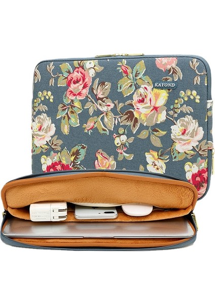 Kanvas İçi Astarlı Notebook Çantası - Mavi (Yurt Dışından)