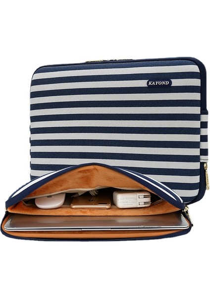 Kanvas İçi Astarlı Notebook Çantası - Mavi (Yurt Dışından)