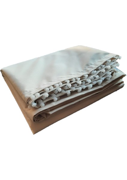 Balkon Perdesi Su Geçirmez Korniş Tokalı Bağcıklı 150 X 230 Cm