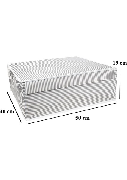Çok Amaçlı Kutu Baza Gri Çizgili 50x40x19 Cm 9945 fiyatları