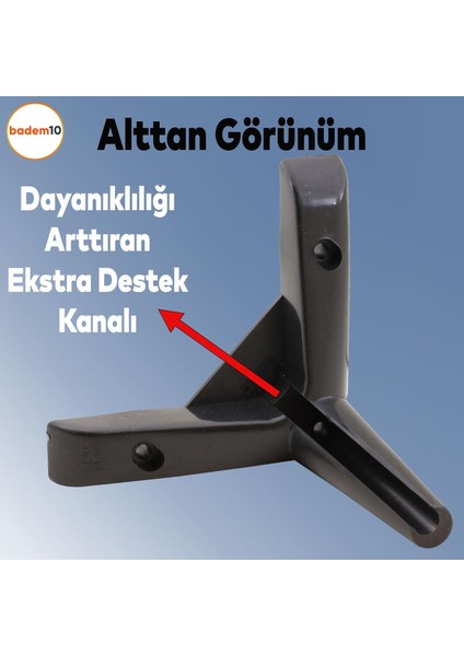 Piko Lüks Mobilya Kanepe Sehpa Tv Ünitesi Koltuk Ayağı 12 cm Siyah Baza Ayakları fiyatları