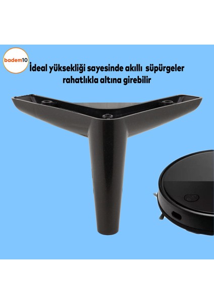 Piko Lüks Mobilya Kanepe Sehpa Tv Ünitesi Koltuk Ayağı 12 cm Siyah Baza Ayakları modelleri