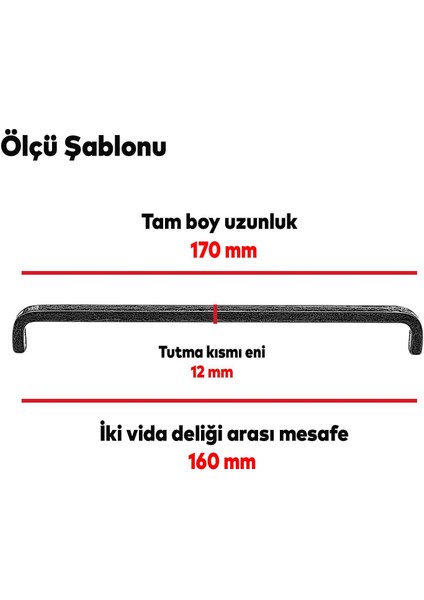 Çekmece Dolap Kapak Kulpu Kulbu 160 mm Antik Gümüş Metal Kulp modelleri
