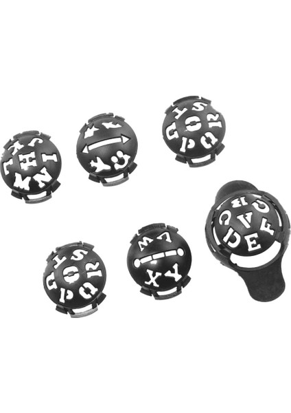 1 Set 6 Pcs Golf Astar İşaretleyici Şablonu Çizim Hizalama Aracı Gri (Yurt Dışından)