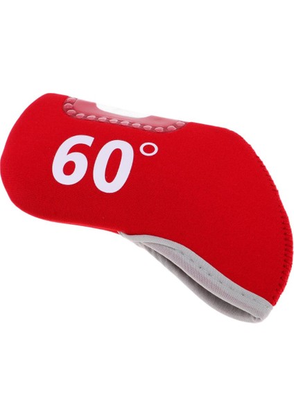Neopren Golf Kulübü Demir Putter Headcover Head Head Kapak Koruyucu Kollu Hediye 60 Derece Kırmızı (Yurt Dışından)