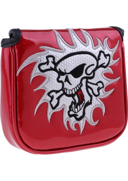 Mallet Putter Head Cover Headcover Dişli Aksesuarları - Kırmızı (Yurt Dışından)