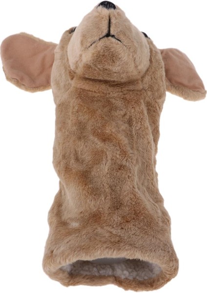 Animal Golf Club Headcover Ahşap Sürücü Kafa Kapağı Noel Hediye Kahverengi Köpek (Yurt Dışından)