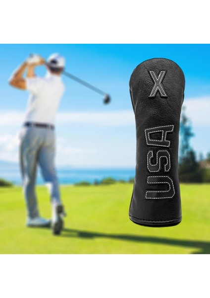 Golf x Fairway Woods Su Geçirmez Koruyucu Kol Siyah Beyaz (Yurt Dışından)