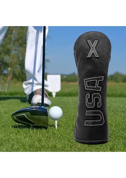 Golf x Fairway Woods Su Geçirmez Koruyucu Kol Siyah Beyaz (Yurt Dışından)