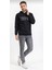Erkek Kapüşonlu Sweatshirt Baskılı Cepli Sweat 08012023 1