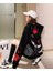 Özel Tasarım Kapüşonlu Red Rose Baskılı Kapüşonlu Tam Fermuarlı 3 Iplik Kışlık Oversize Kadın Sweatshirt 3