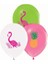 Lateks Balon Flamingo Baskılı Renkli 12'' 8'li 1