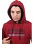 Erkek Bordo Kapüşonlu SWEATSHIRT-208 2