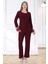 Mecit 5720 Bordo Kadın Pijama Takımı 1