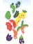 Meyve Sebze Öğreniyorum Seti 2 Biber, Patlıcan, Domates, Havuç, Limon, Salatalık Ahşap Puzzle Yapboz 2