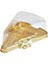 Plastik Üçgen Pasta Kutusu Gold 15,1X12,6X12,5 cm ( 40 Adet ) 2