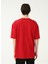 Bisiklet Yaka Baskılı Kırmızı Erkek T-Shirt TC9011BASIC Cepli 4