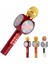 WS-1816 LED Işıklı Karaoke Mikrofon, Bluetooth Hoparlör Mp3; 4
