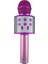 WS-858 Profesyonel Ses Kaydı Yapabilen Eğlenceli Karaoke Mikrofon WS858 Pembe 1