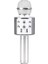 WS-858 Usb-Aux-Sd Kart Girişli Wireless Bluetooth Karaoke Mikrofon - Gümüş 1