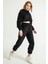 Kapüşonlu Crop Boy Oversize Kadın Sweatshirt 3