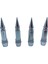Sivri Sibop Kapağı Mermi Sibop Kapağı Araba Motosiklet Bisiklet Metal 4 Lü Set Gümüş Krom 1
