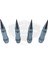 Sivri Sibop Kapağı Mermi Sibop Kapağı Araba Motosiklet Bisiklet Metal 4 Lü Set Gümüş Krom 5