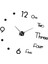 Çerçevesiz 3D Dıy Duvar Saati/ Oturma Odası Yatak Odası Dekoru Için Büyük Çıkartma 1
