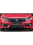 Honda civic fk7 için uygundur ön panjur ve far kaşları siyah 2016+ 1