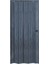 87 x 215 Antrasit Renk Camsız Pvc Akordiyon Katlanır Kapı - Frnakmodel-07 2