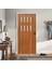 102 x 215 Ceviz Renk Camlı Pvc Akordiyon Katlanır Kapı - Frnakmodel-50 1