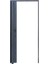 130 x 215 Antrasit Renk Camlı Pvc Akordiyon Katlanır Kapı - Frnakmodel-57 4