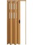 130 x 215 Meşe Renk Camlı Pvc Akordiyon Katlanır Kapı - Frnakmodel-59 3